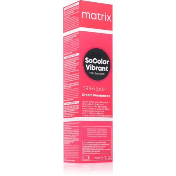 Matrix Matrix SoColor Vibrant Pre-Bonded Cream Permanent перманентната боя за коса за блестящ цвят 90 мл.