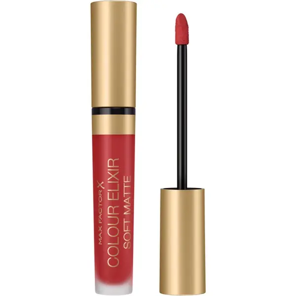 Max Factor Max Factor Colour Elixir Soft Matte дълготрайно течно червило цвят 030 Crushed Ruby 4 мл.