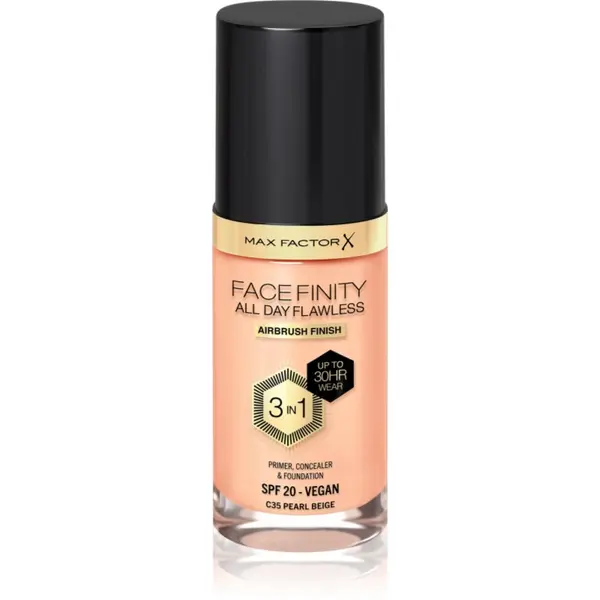 Max Factor Max Factor Facefinity All Day Flawless дълготраен фон дьо тен SPF 20 цвят 35 Pearl Beige 30 мл.