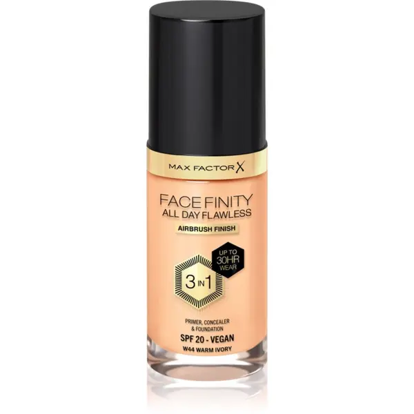Max Factor Max Factor Facefinity All Day Flawless дълготраен фон дьо тен SPF 20 цвят 44 Warm Ivory 30 мл.