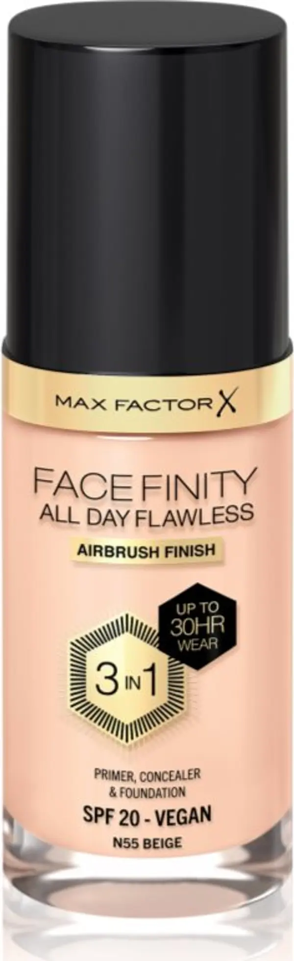 Max Factor Max Factor Facefinity All Day Flawless дълготраен фон дьо тен SPF 20 цвят 55 Beige 30 мл.