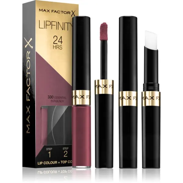 Max Factor Max Factor Lipfinity Lip Colour дълготрайно червило с балсам цвят 330 Essential Burgundy 4,2 гр.