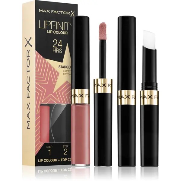 Max Factor Max Factor Lipfinity Rising Stars дълготрайно течно червило с балсам цвят 80 Starglow 1 бр.