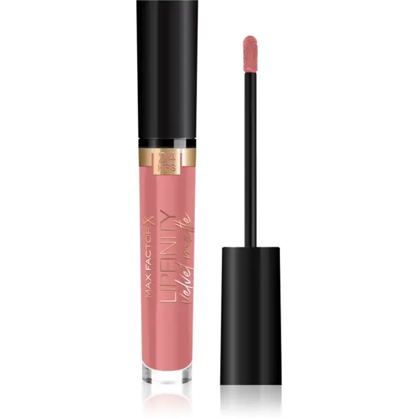 Max Factor Max Factor Lipfinity Velvet Matte матиращо течно червило цвят 045 Posh Pink 3,5 мл.