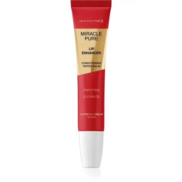 Max Factor Max Factor Miracle Pure Lip Enhancer хидратиращ блясък за устни цвят 070 Peach Cream 12 мл.