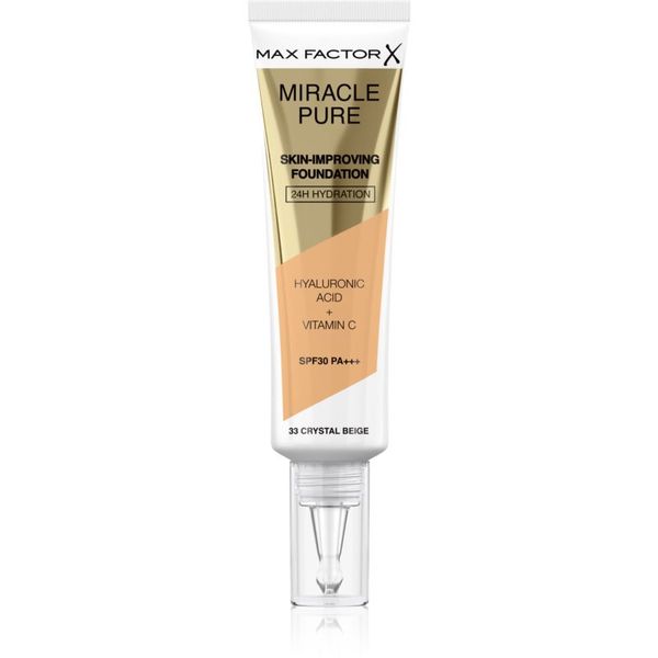 Max Factor Max Factor Miracle Pure Skin дълготраен фон дьо тен SPF 30 цвят 33 Crystal Beige 30 мл.