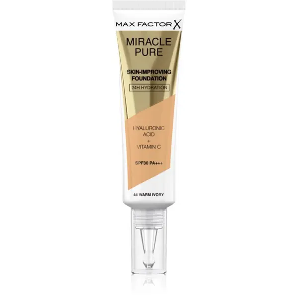 Max Factor Max Factor Miracle Pure Skin дълготраен фон дьо тен SPF 30 цвят 44 Warm Ivory 30 мл.