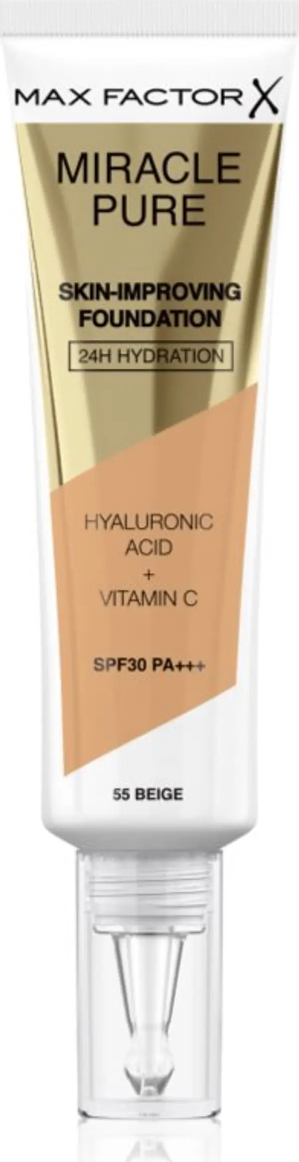 Max Factor Max Factor Miracle Pure Skin дълготраен фон дьо тен SPF 30 цвят 55 Beige 30 мл.