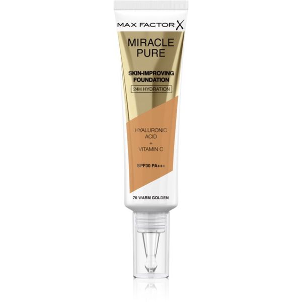 Max Factor Max Factor Miracle Pure Skin дълготраен фон дьо тен SPF 30 цвят 76 Warm Golden 30 мл.