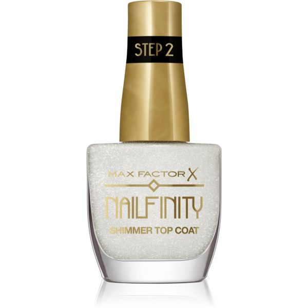 Max Factor Max Factor Nailfinity Shimmer Top Coat гел топ лак за нокти за лъскавина и блясък цвят 102 Starry Veil 12 мл.