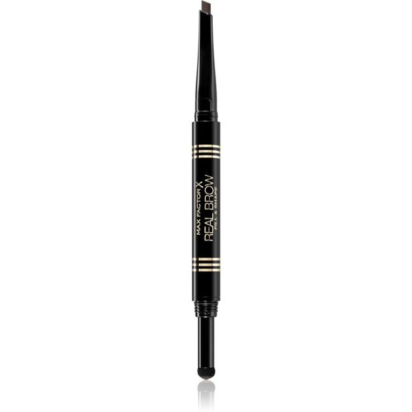 Max Factor Max Factor Real Brow Fill & Shape молив за вежди цвят 04 Deep Brown 0.6 гр.