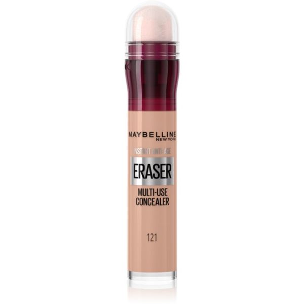 Maybelline Maybelline Instant Anti Age Eraser течен коректор с гъба апликатор цвят 121 Light Honey 6,8 мл.