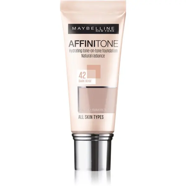 MAYBELLINE NEW YORK MAYBELLINE NEW YORK Affinitone хидратиращ фон дьо тен цвят 42 Dark Beige 30 мл.
