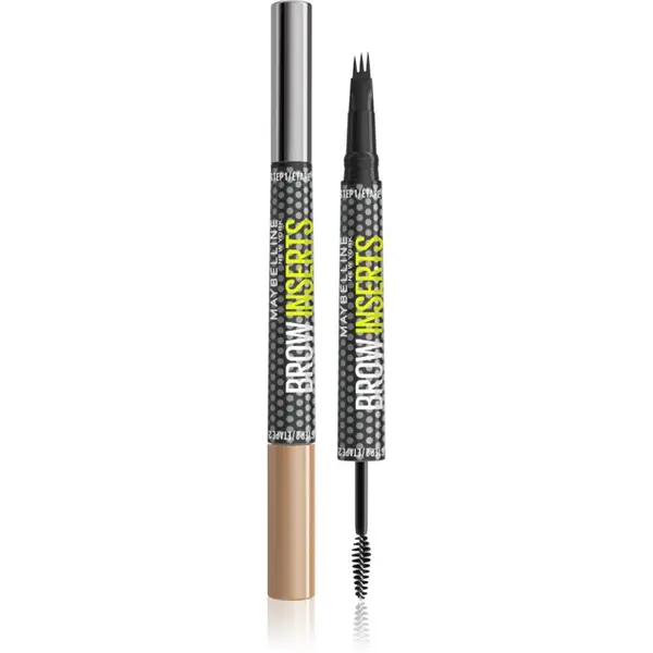MAYBELLINE NEW YORK MAYBELLINE NEW YORK Brow Inserts маркер за вежди с четка 2 в 1 цвят 01 Blonde 1.25 мл.
