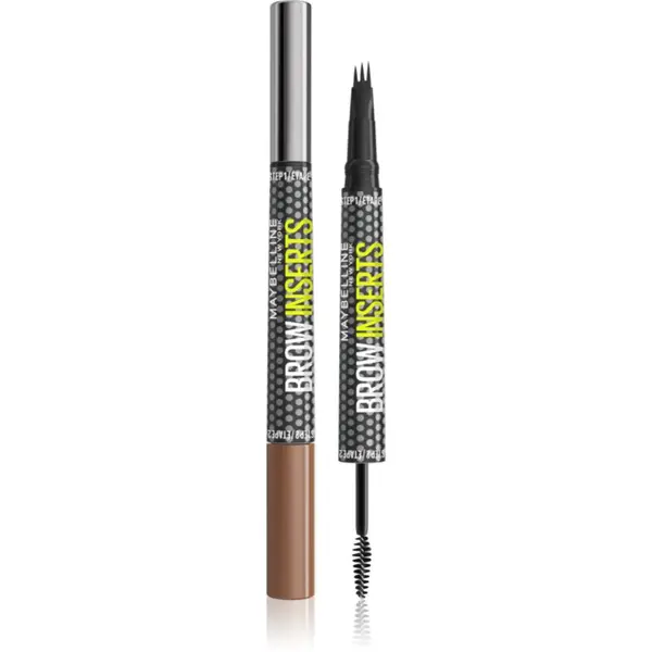 MAYBELLINE NEW YORK MAYBELLINE NEW YORK Brow Inserts маркер за вежди с четка 2 в 1 цвят 2 Soft Brown 1.25 мл.
