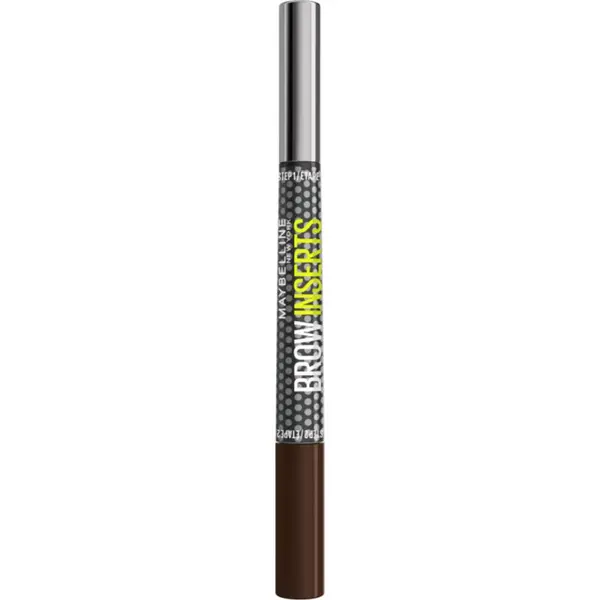 MAYBELLINE NEW YORK MAYBELLINE NEW YORK Brow Inserts маркер за вежди с четка 2 в 1 цвят 5 Deep Brown 1.25 мл.