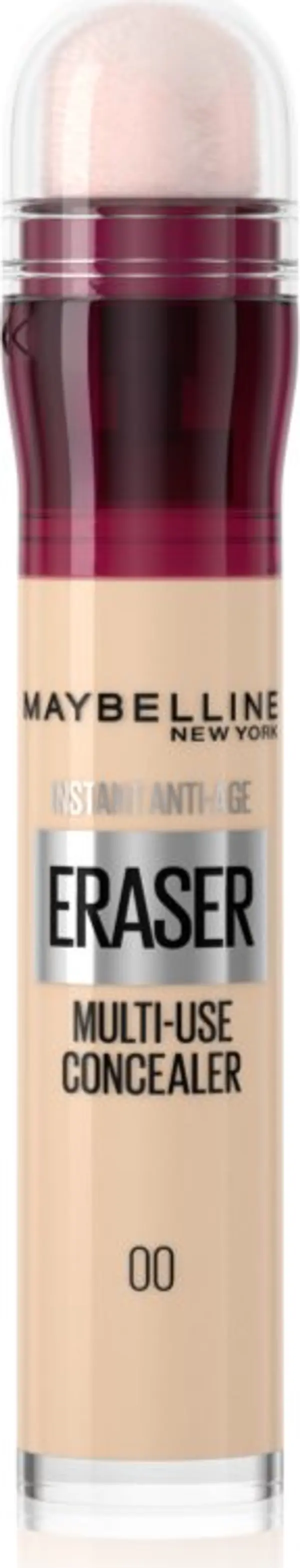 MAYBELLINE NEW YORK MAYBELLINE NEW YORK Instant Anti Age Eraser течен коректор с гъба апликатор цвят 00 Ivory 6.8 мл.