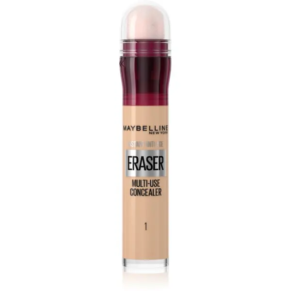 MAYBELLINE NEW YORK MAYBELLINE NEW YORK Instant Anti Age Eraser течен коректор с гъба апликатор цвят 01 Light 6.8 мл.