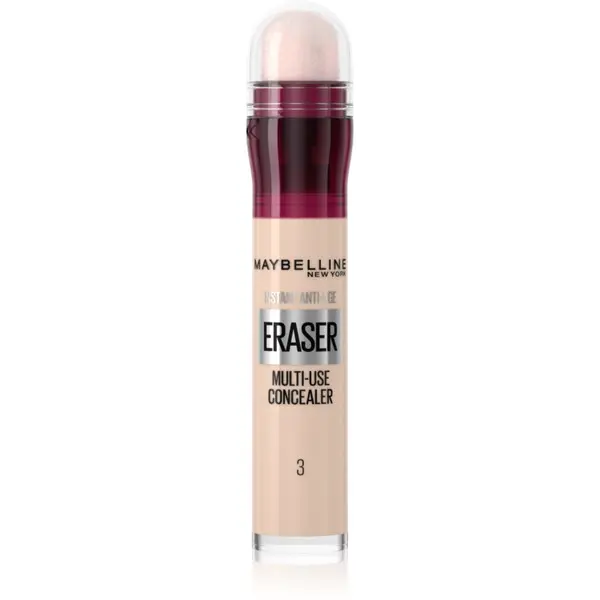 MAYBELLINE NEW YORK MAYBELLINE NEW YORK Instant Anti Age Eraser течен коректор с гъба апликатор цвят 03 Fair 6.8 мл.