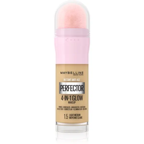 MAYBELLINE NEW YORK MAYBELLINE NEW YORK Instant Perfector 4-in-1 озаряващ фон дьо тен за естествен вид цвят 1.5 Light Medium 20 мл.