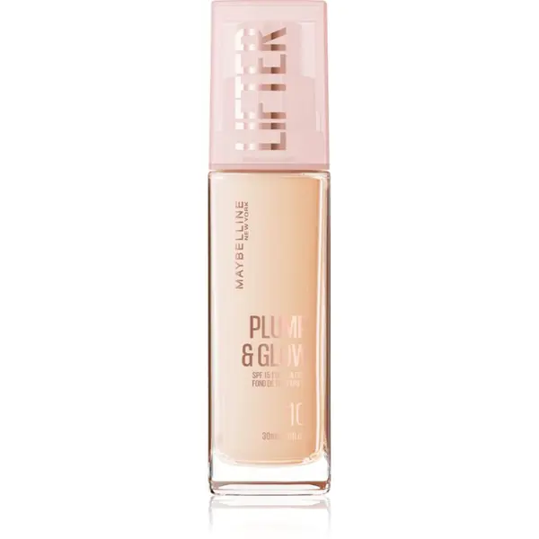 MAYBELLINE NEW YORK MAYBELLINE NEW YORK Lifter Plump & Glow озаряващ фон дьо тен за естествен вид цвят 110 30 мл.