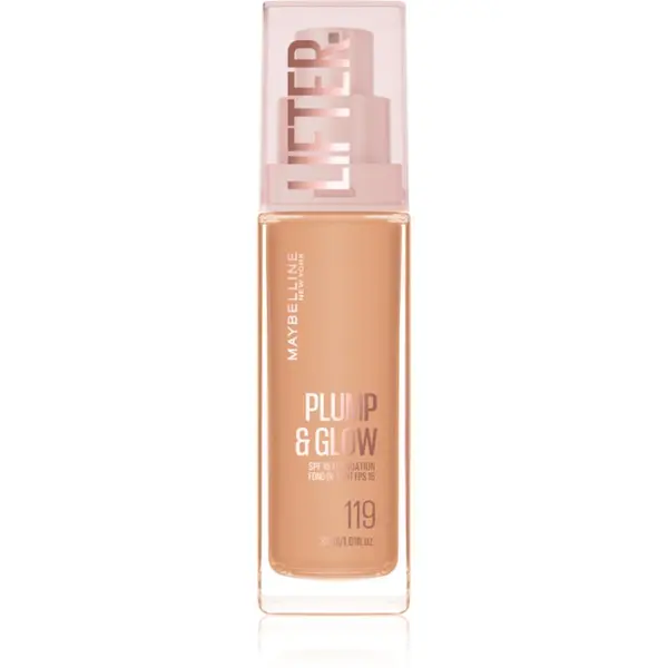 MAYBELLINE NEW YORK MAYBELLINE NEW YORK Lifter Plump & Glow озаряващ фон дьо тен за естествен вид цвят 119 30 мл.