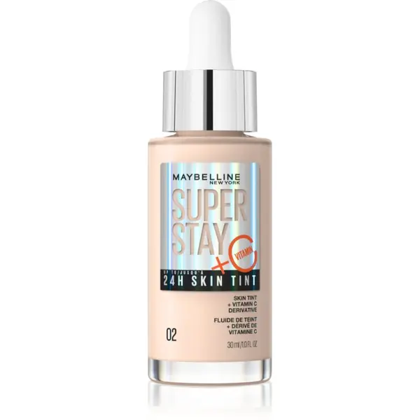 MAYBELLINE NEW YORK MAYBELLINE NEW YORK SuperStay Vitamin C Skin Tint серум да уеднакви цвета на кожата цвят 02 30 мл.