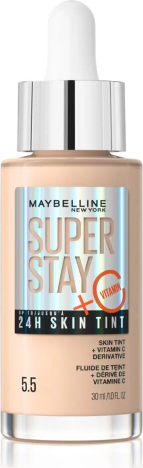 MAYBELLINE NEW YORK MAYBELLINE NEW YORK SuperStay Vitamin C Skin Tint серум да уеднакви цвета на кожата цвят 05.5 30 мл.