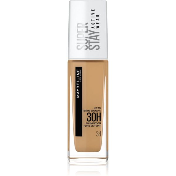 Maybelline Maybelline SuperStay Active Wear дълготраен фон дьо тен за пълно покритие цвят 34 Soft Bronze 30 мл.