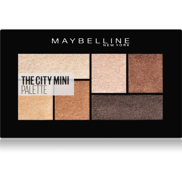 Maybelline Maybelline The City Mini Palette палитра сенки за очи цвят 400 Rooftop Bronzes 6 гр.