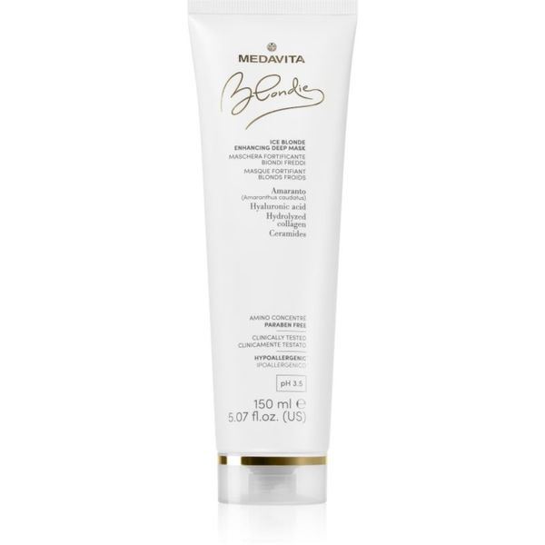 Medavita Medavita Blondie Ice Blonde Enhacing Deep Mask дълбоко подхранваща маска за студени руси нюанси 150 мл.