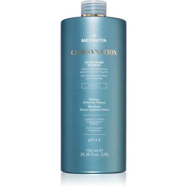 Medavita Medavita Glossynation Polish Primer Shampoo нежен почистващ шампоан 750 мл.