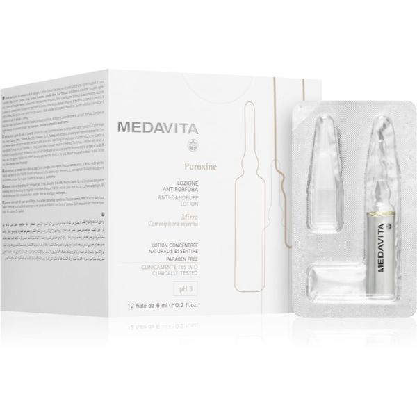 Medavita Medavita Puroxine Anti-Dandruff Lotion серум за скалп против пърхот 12x6 мл.