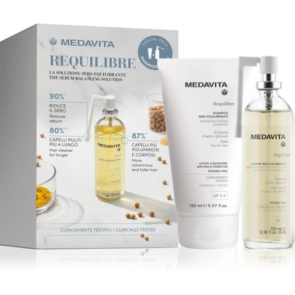 Medavita Medavita Requilibre Sebum-Balancing Set подаръчен комплект За коса