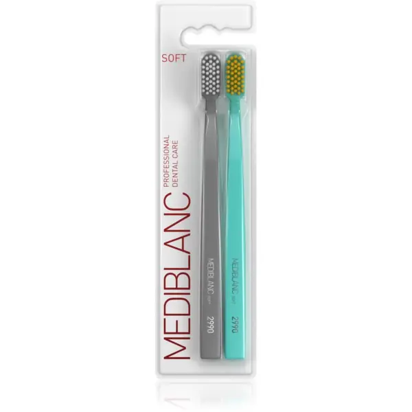 MEDIBLANC MEDIBLANC 2990 Soft четки за зъби софт Grey, Blue 2 бр.