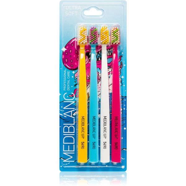 MEDIBLANC MEDIBLANC 5490 Ultra Soft Limited edition четки за зъби ултра софт 4 бр. (summer limited edition) 4 бр.