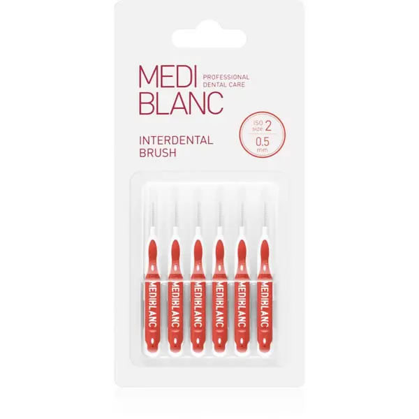 MEDIBLANC MEDIBLANC Interdental Pick-brush междузъбна четка 0,5 mm Red 6 бр.