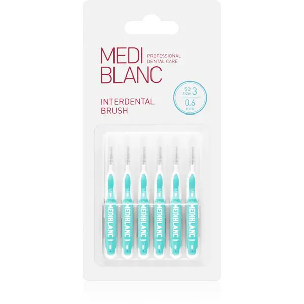 MEDIBLANC MEDIBLANC Interdental Pick-brush междузъбна четка 0,6 mm Blue 6 бр.
