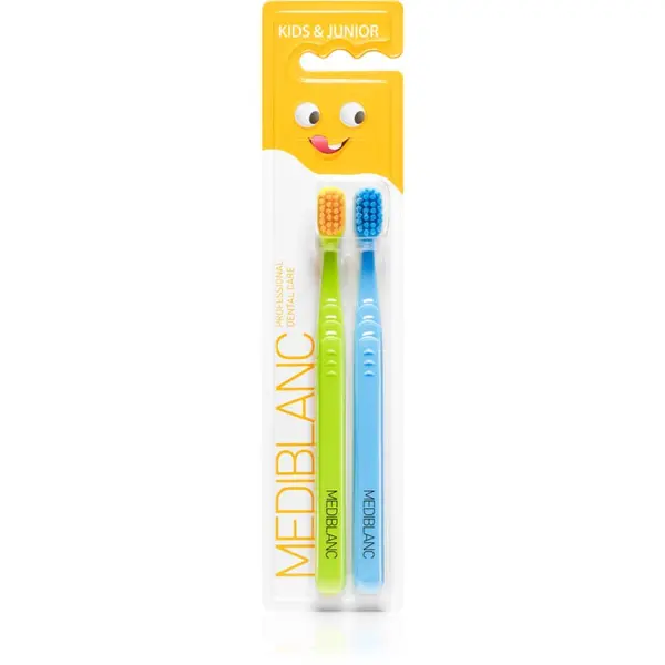 MEDIBLANC MEDIBLANC KIDS & JUNIOR Ultra Soft четка за зъби за деца ултра софт Green, Blue 2 бр.