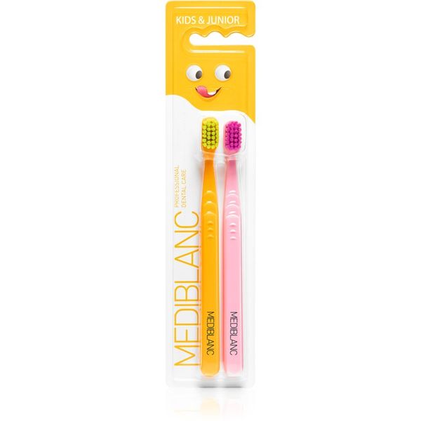 MEDIBLANC MEDIBLANC KIDS & JUNIOR Ultra Soft четка за зъби за деца ултра софт Orange, Pink 2 бр.
