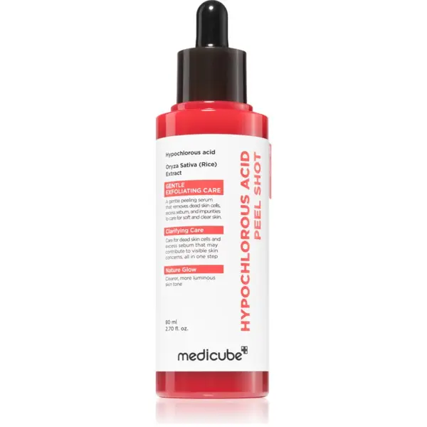 Medicube medicube Hypochlorous Acid Peel Shot изглаждащ ексфолиращ серум за разширени пори 80 мл.