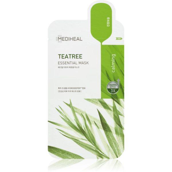 MEDIHEAL MEDIHEAL Essential Mask Teatree успокояваща платнена маска против акне 27 мл.