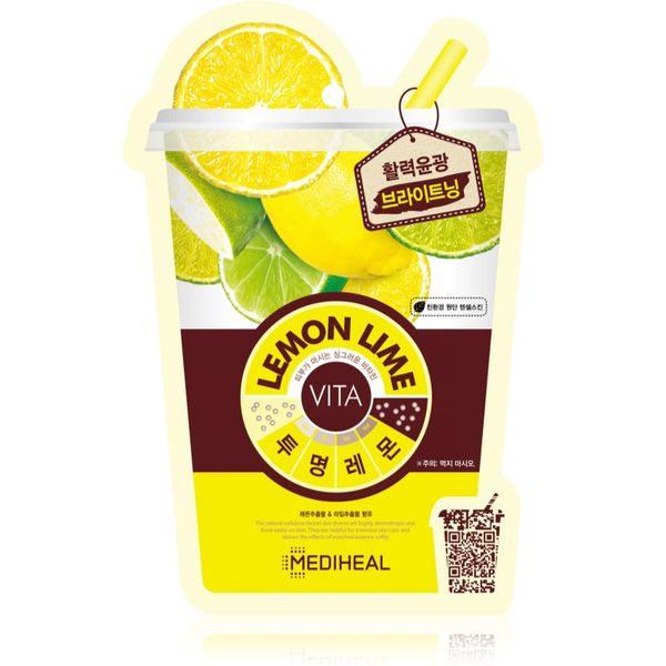 MEDIHEAL MEDIHEAL Vita Mask Lemon Lime озаряваща платнена маска 20 мл.