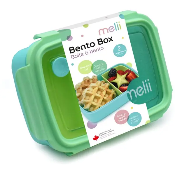 Melii Melii Bento Box кутия за закуска Blue, Mint, Lime 880 мл.