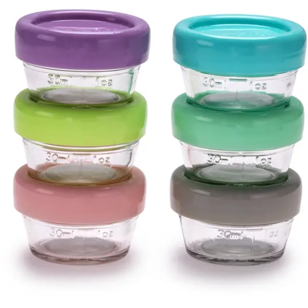 Melii Melii Glass Food Container кутия за съхранение на храни 6x59 мл.