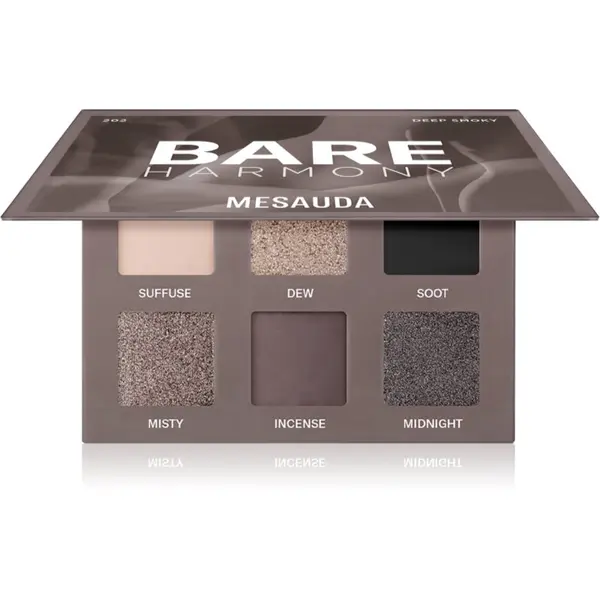 Mesauda Mesauda Bare Harmony палитра от сенки за очи цвят 202 Deep Smoky 6x1 гр.