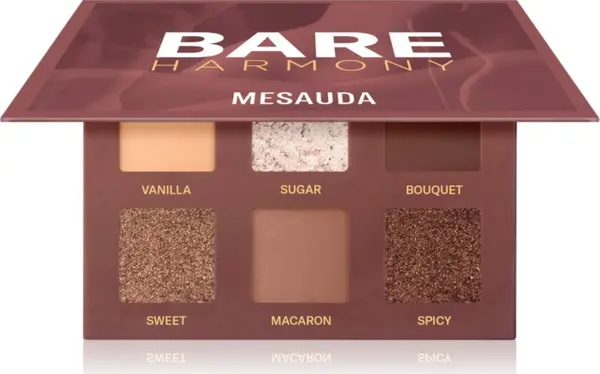 Mesauda Mesauda Bare Harmony палитра от сенки за очи цвят 204 Delicious Rose 6x1 гр.