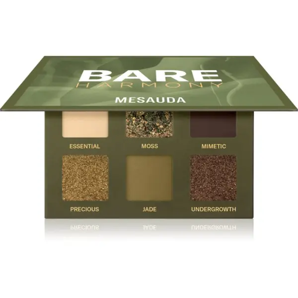 Mesauda Mesauda Bare Harmony палитра от сенки за очи цвят 205 Hidden Green 6x1 гр.