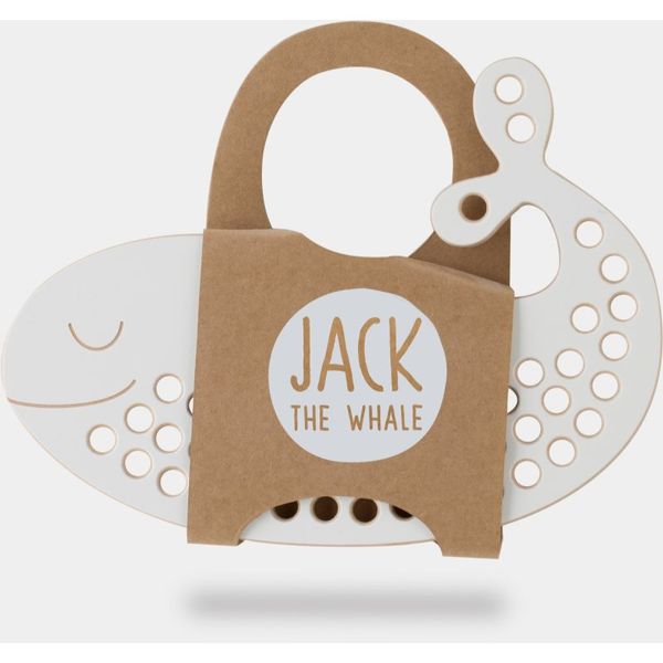 Milin Milin Big Wooden Lacing Toy Whale Jack играчка за подреждане 9 cm x 19,5 cm x 0,7 cm 1 бр.