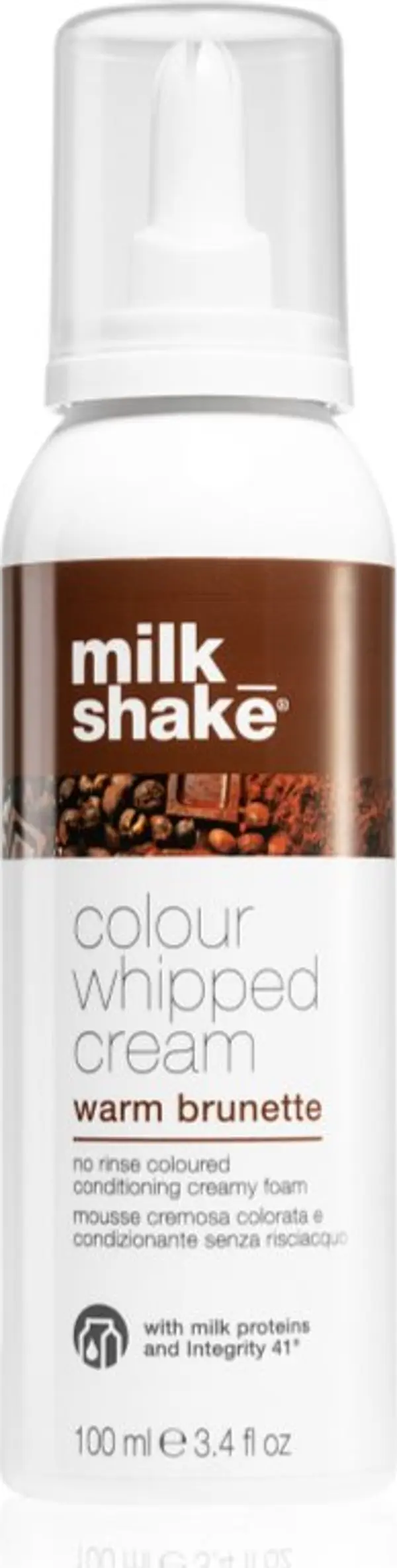 milk_shake® milk_shake® Colour Whipped Cream тонираща пяна за всички видове коса Warm Brunette 100 мл.